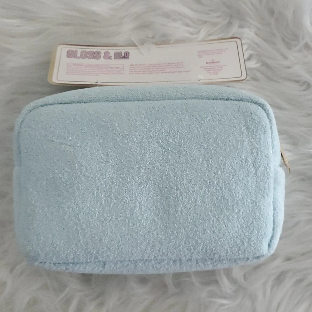 Gloss & Glo Terrycloth Cosmetic Bag with 